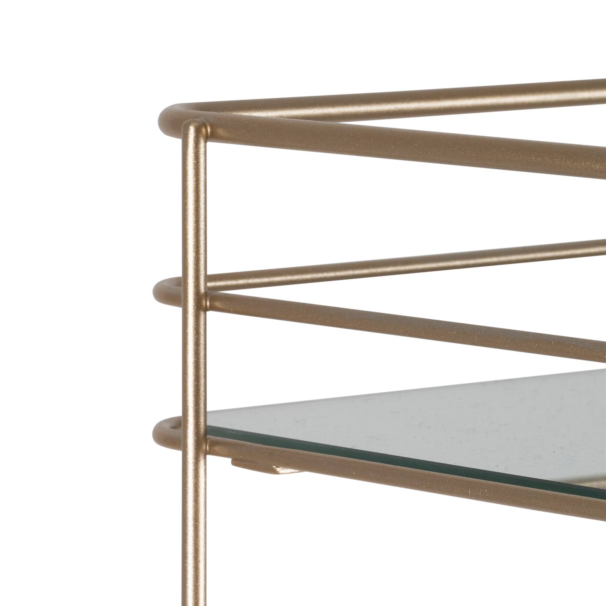 Elle Décor Satin Gold 4 Tiered Spa Tower